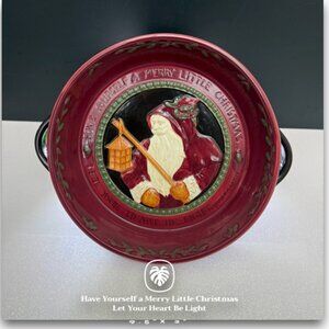 Have yourself a Merry Little Christmas - Ceramic Plate 2 Lbs. Handles 9.…